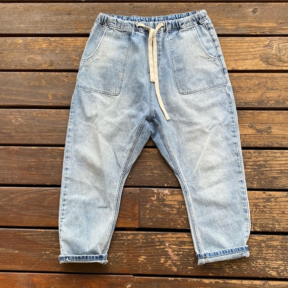 One teaspoon kingpins baggie fit drop crotch jeans shabby hendrix elastic draw - Picture 2 of 7